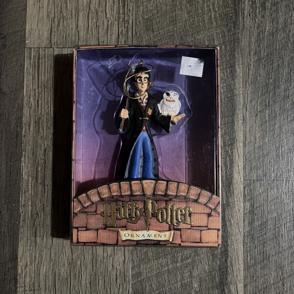 2001 KURT S. ADLER Harry Potter & Hedwig Owl, Christmas Ornament, Original Box.